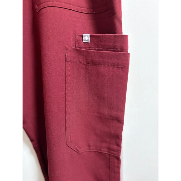 FIGS Technical Collection Scrub pants Maroon Red XL T Men’s Women’s straight leg - Picture 5 of 9